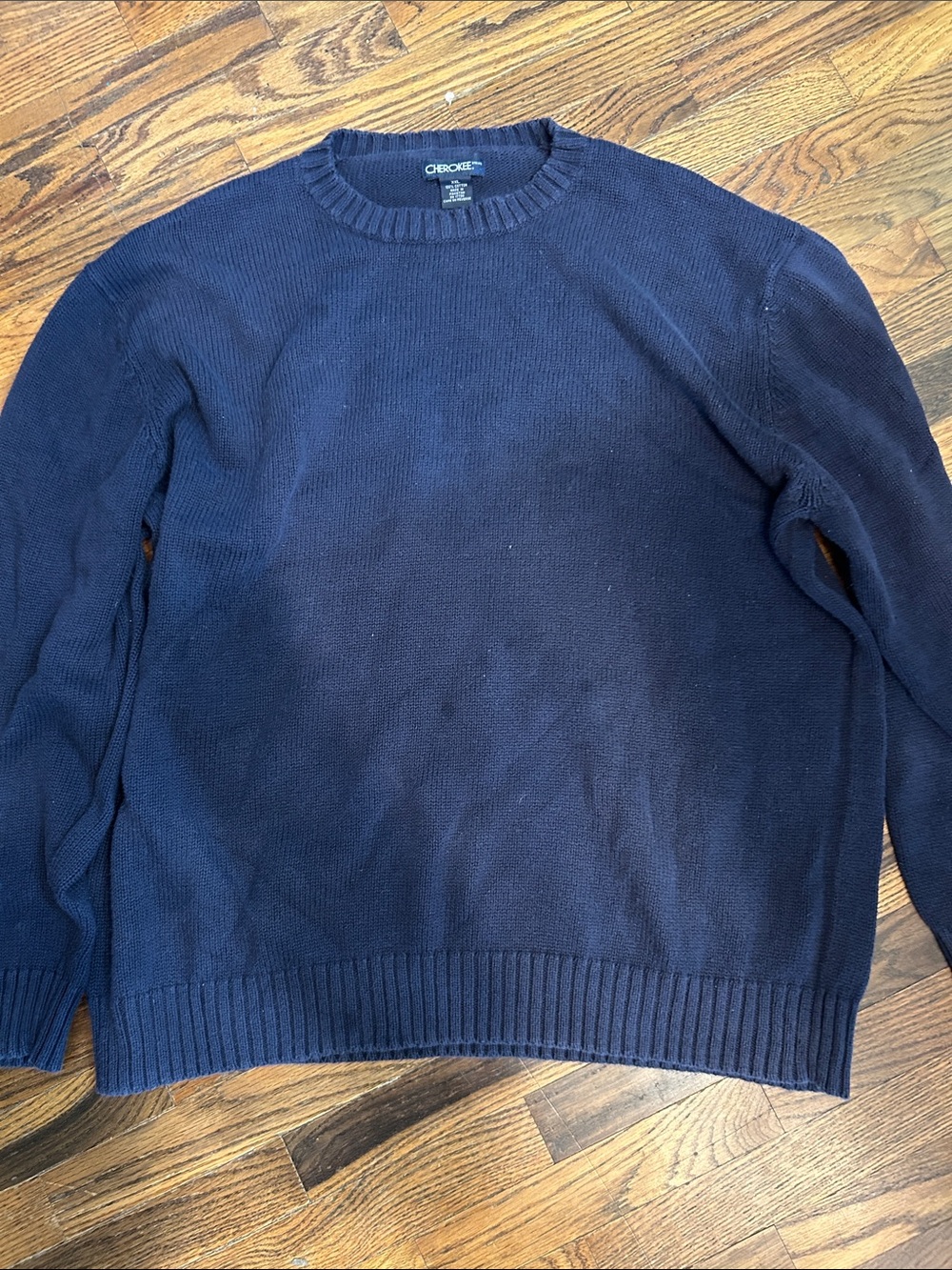 Cherokee Men's Navy Blue Crewneck Sweater